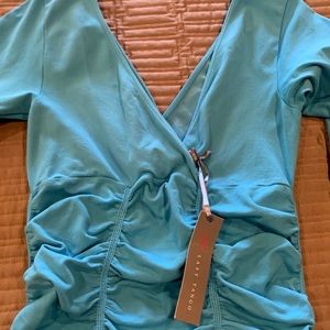 NWT Last tango top in turquoise